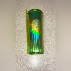 Starbucks lime kaleidoscope cold cup 24 oz